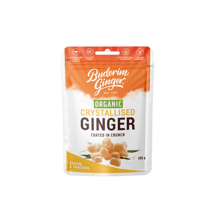 Buderim Ginger Crystallised Ginger Coated in Crunch 100g