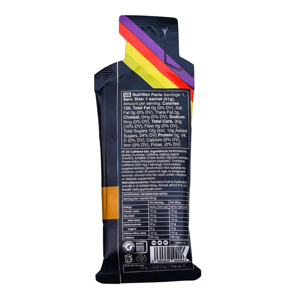 Precision Fuel PF 30 Caffeine Energy Gel