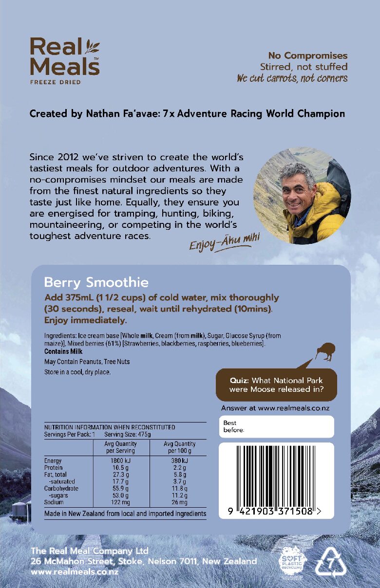 Real Meals Berry Smoothie