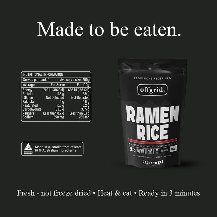 Offgrid Ramen Rice Side Meal 250g