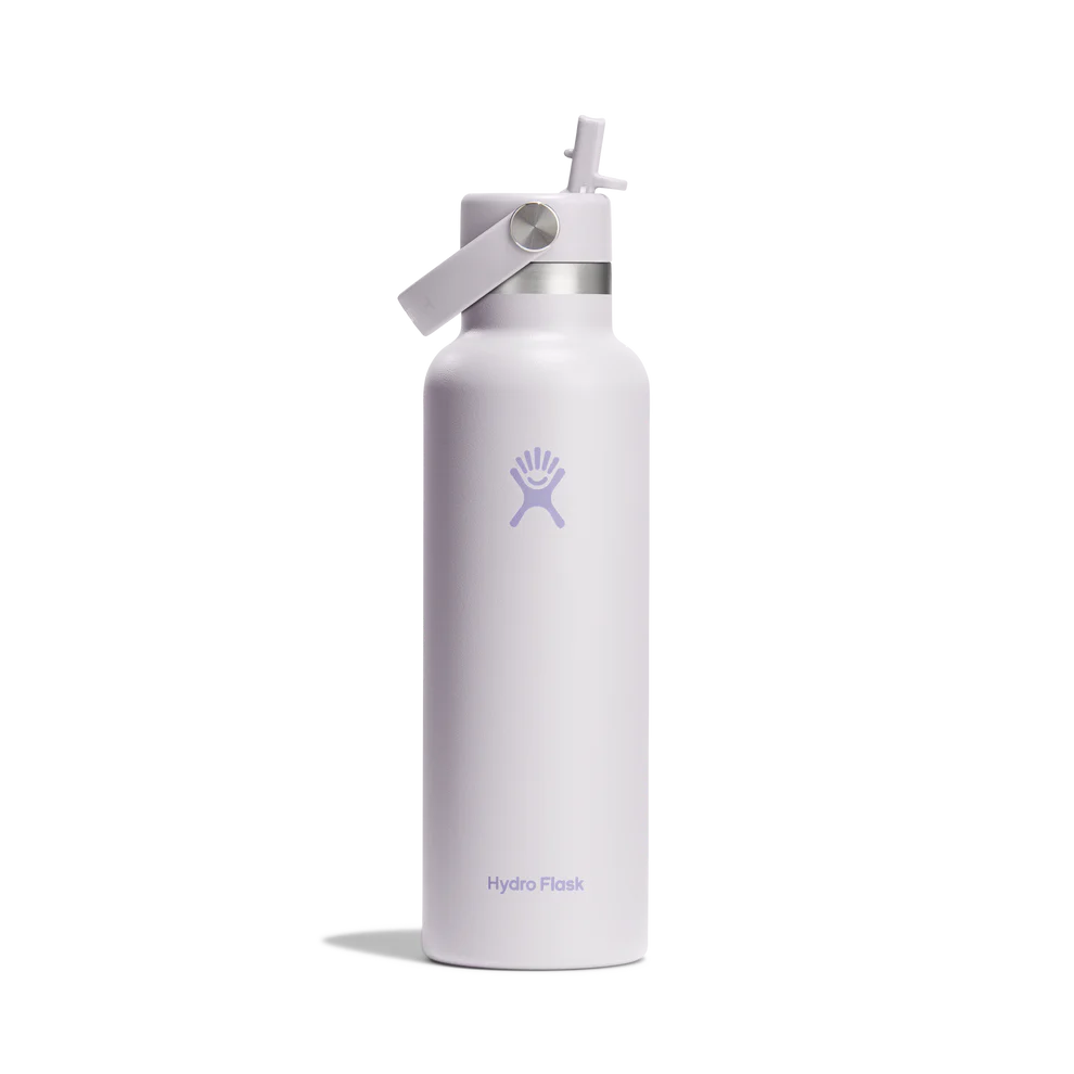 Hydro Flask 21oz (621mL) Standard Mouth with Flex Straw Cap Stainless Steel Water Bottle