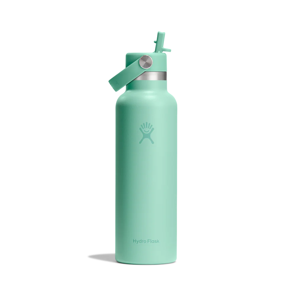 Hydro Flask 21oz (621mL) Standard Mouth with Flex Straw Cap Stainless Steel Water Bottle