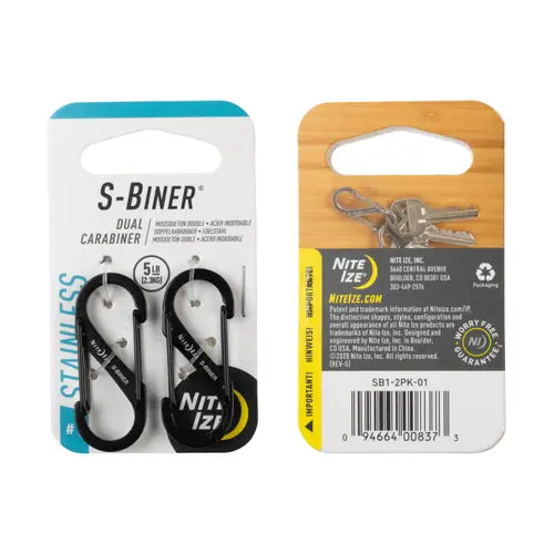 Nite Ize S-Biner Stainless #1 (2pk)