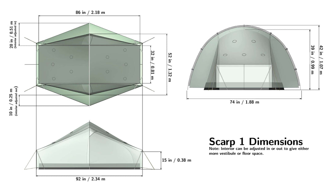 Tarptent Scarp 1 1P Tent - Clearance