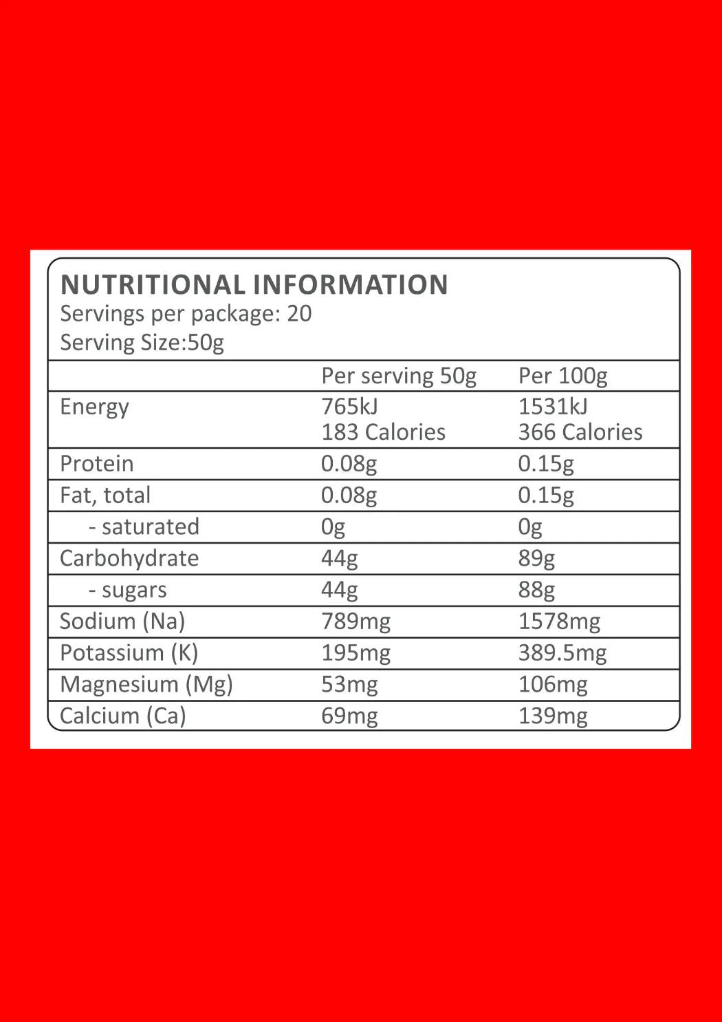 Trail Brew Drink Mix Test Tube (50g Serving)