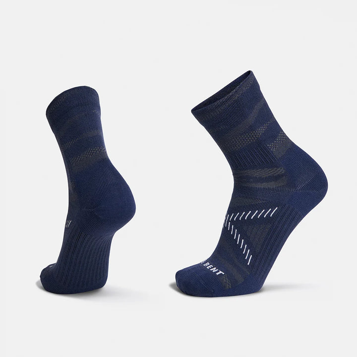 Le Bent Merino Zero Cushion Phantom Mini Crew Running Socks