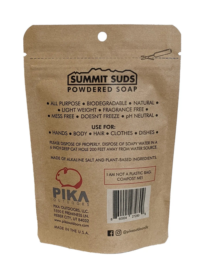 Pika Outdoors Summit Suds Powdered Soap