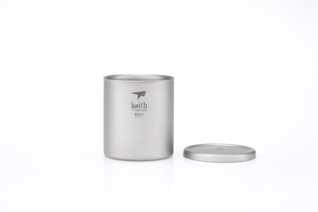 Keith Titanium Double-Wall Mug With Lid