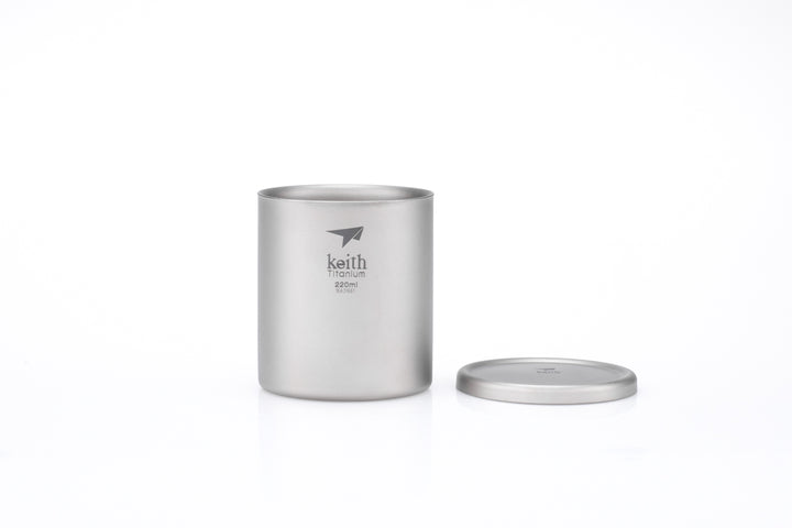 Keith Titanium Double-Wall Mug With Lid