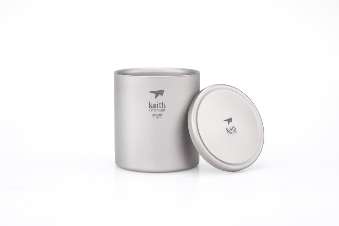 Keith Titanium Double-Wall Mug With Lid