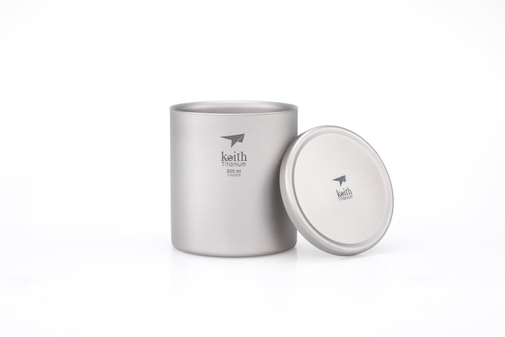 Keith Titanium Double-Wall Mug With Lid