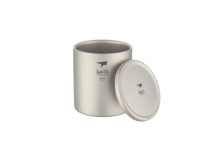 Keith Titanium Double-Wall Mug With Lid