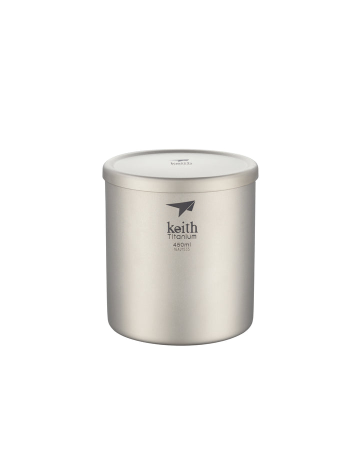 Keith Titanium Double-Wall Mug With Lid