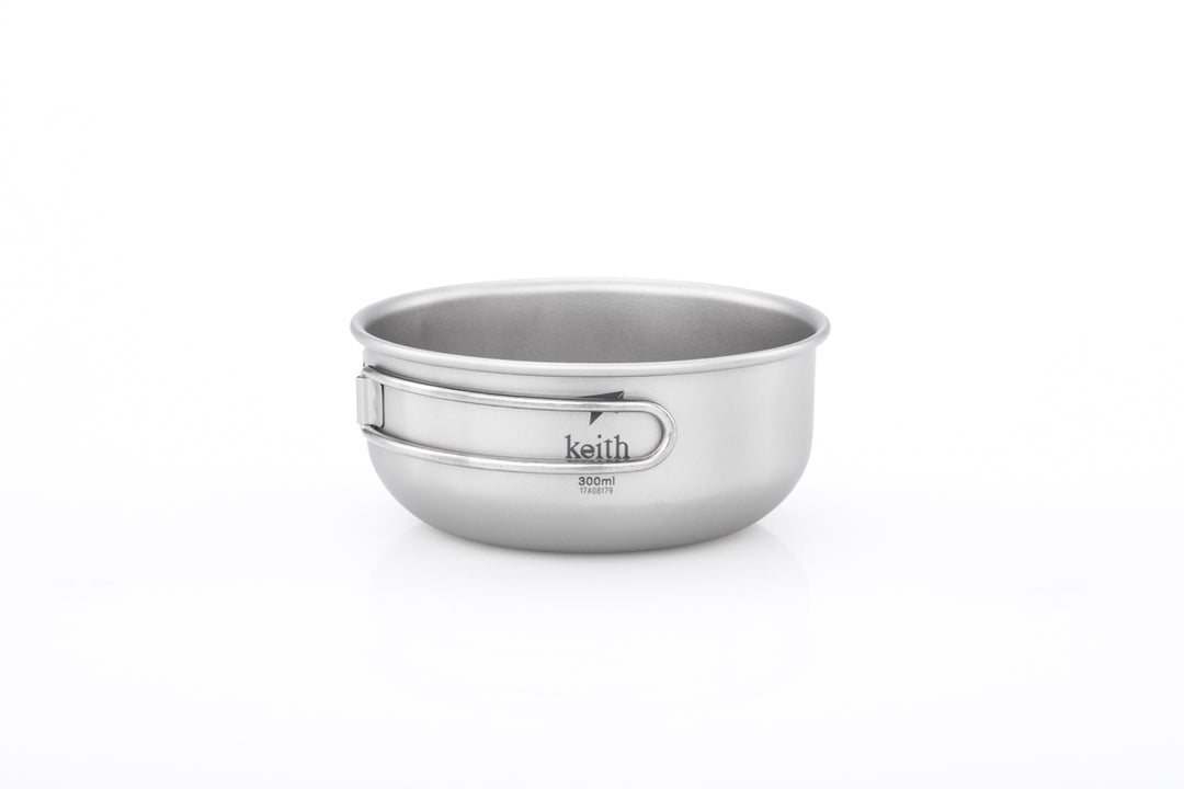 Keith Titanium Bowl w/Folding Handle