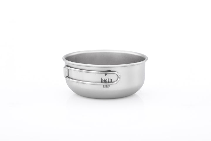 Keith Titanium Bowl w/Folding Handle