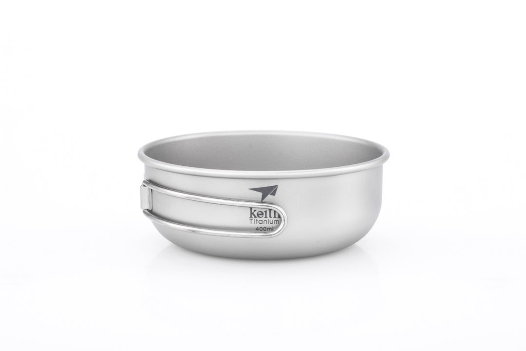 Keith Titanium Bowl w/Folding Handle