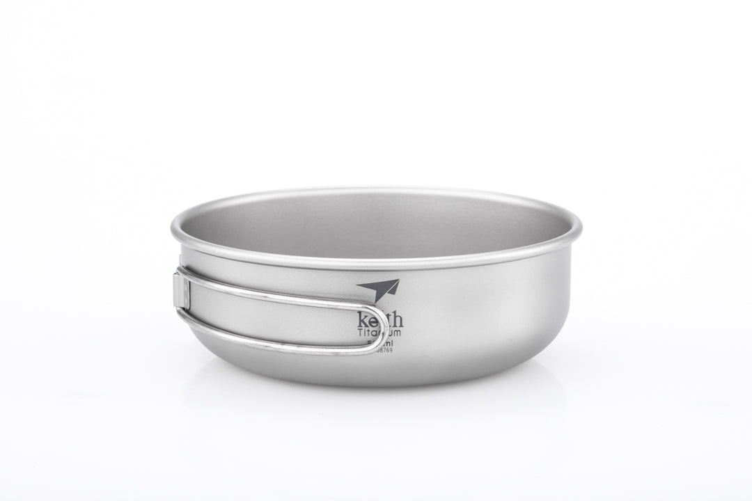 Keith Titanium Bowl w/Folding Handle