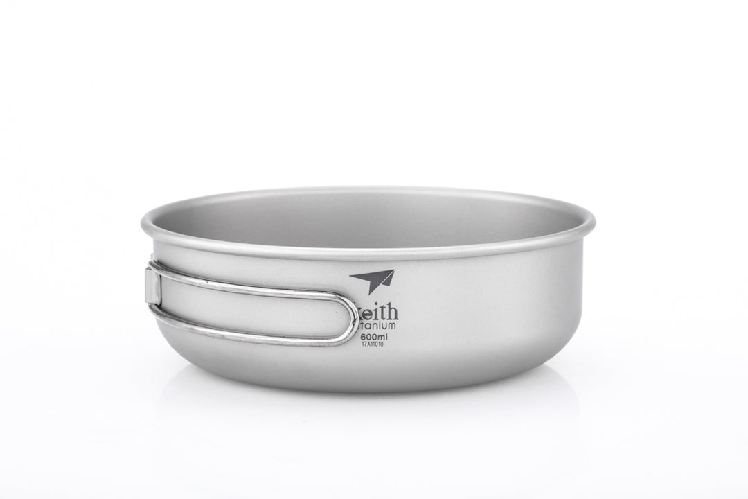 Keith Titanium Bowl w/Folding Handle