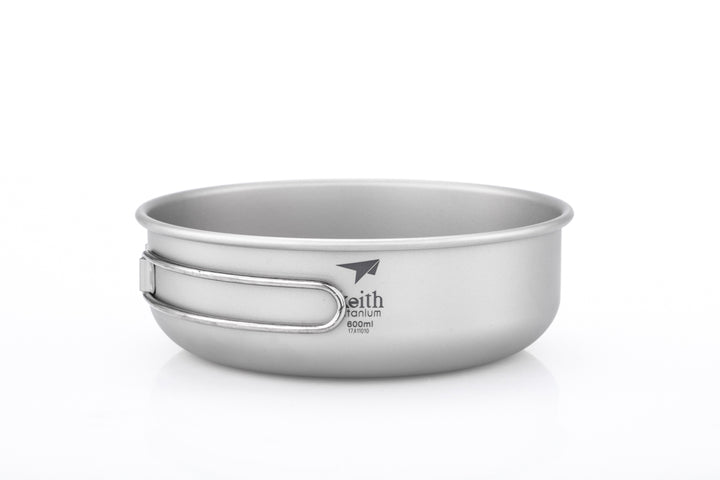 Keith Titanium Bowl w/Folding Handle