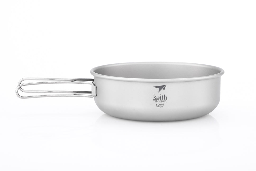 Keith Titanium Bowl w/Folding Handle