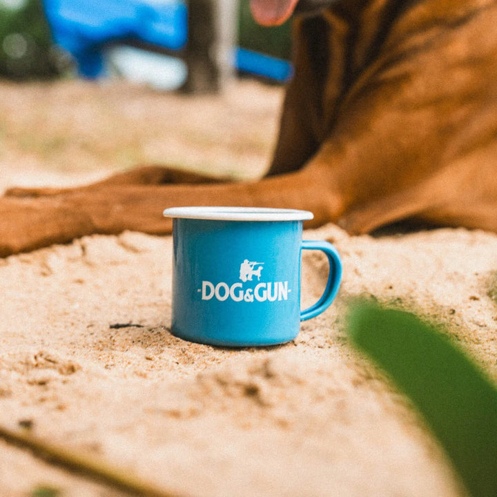 Dog & Gun Coffee Enamel Mug 300ml