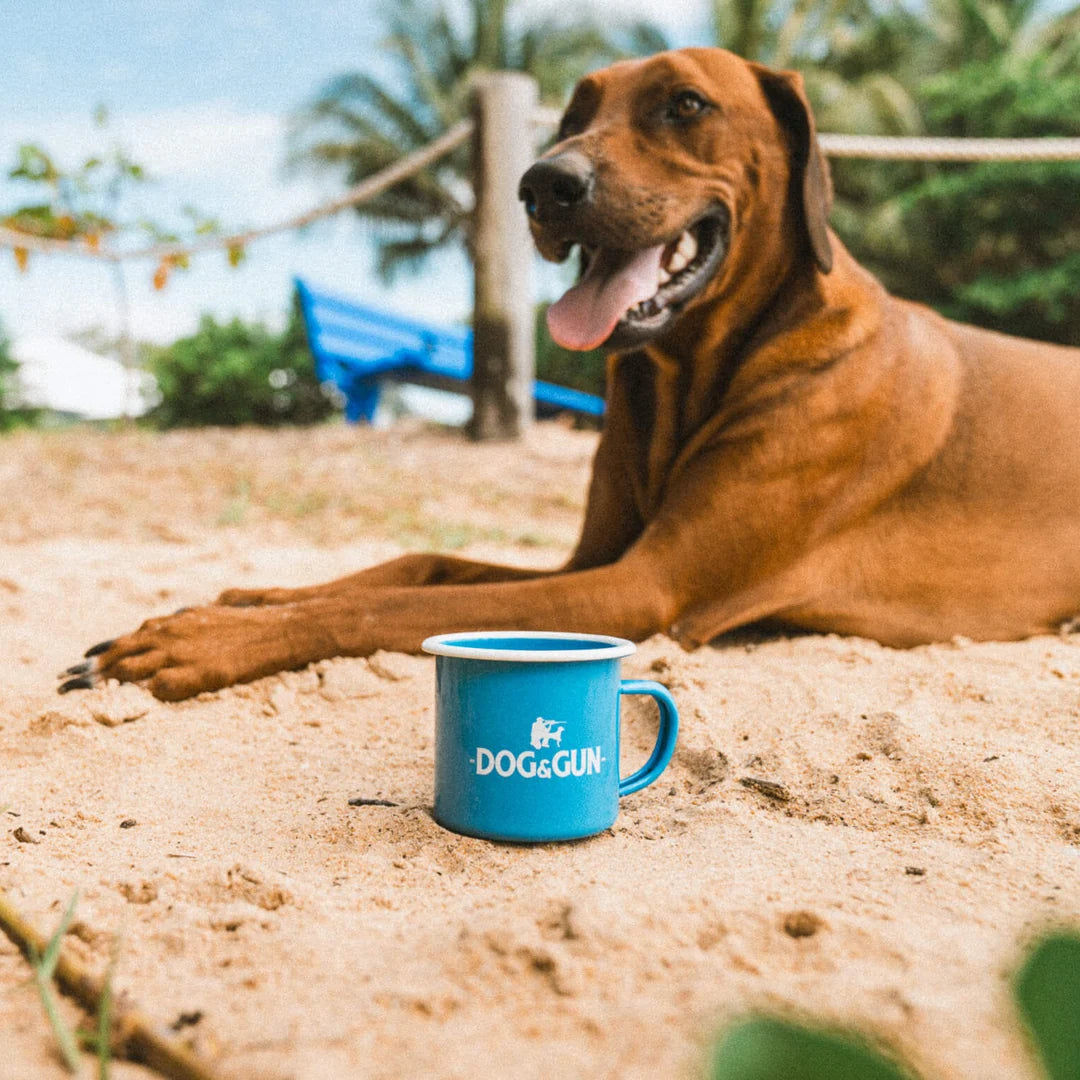 Dog & Gun Coffee Enamel Mug 300ml