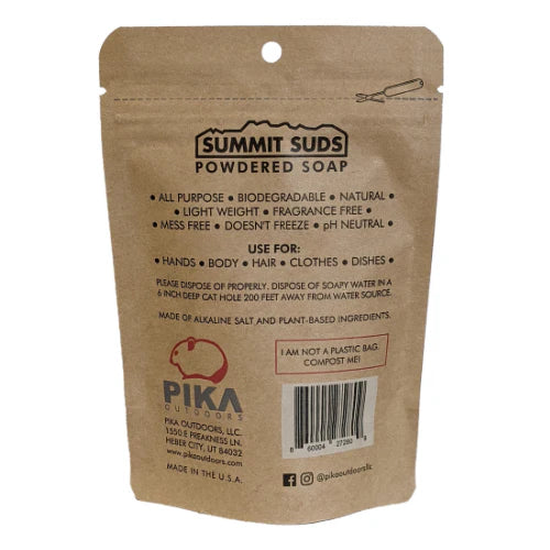 Pika Outdoors Summit Suds Powdered Soap