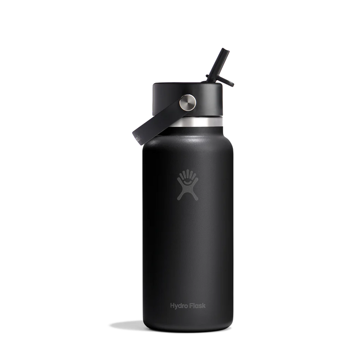 Hydro Flask 32oz (946mL) Wide Mouth Flex Straw Cap Stainless Steel Water Bottle