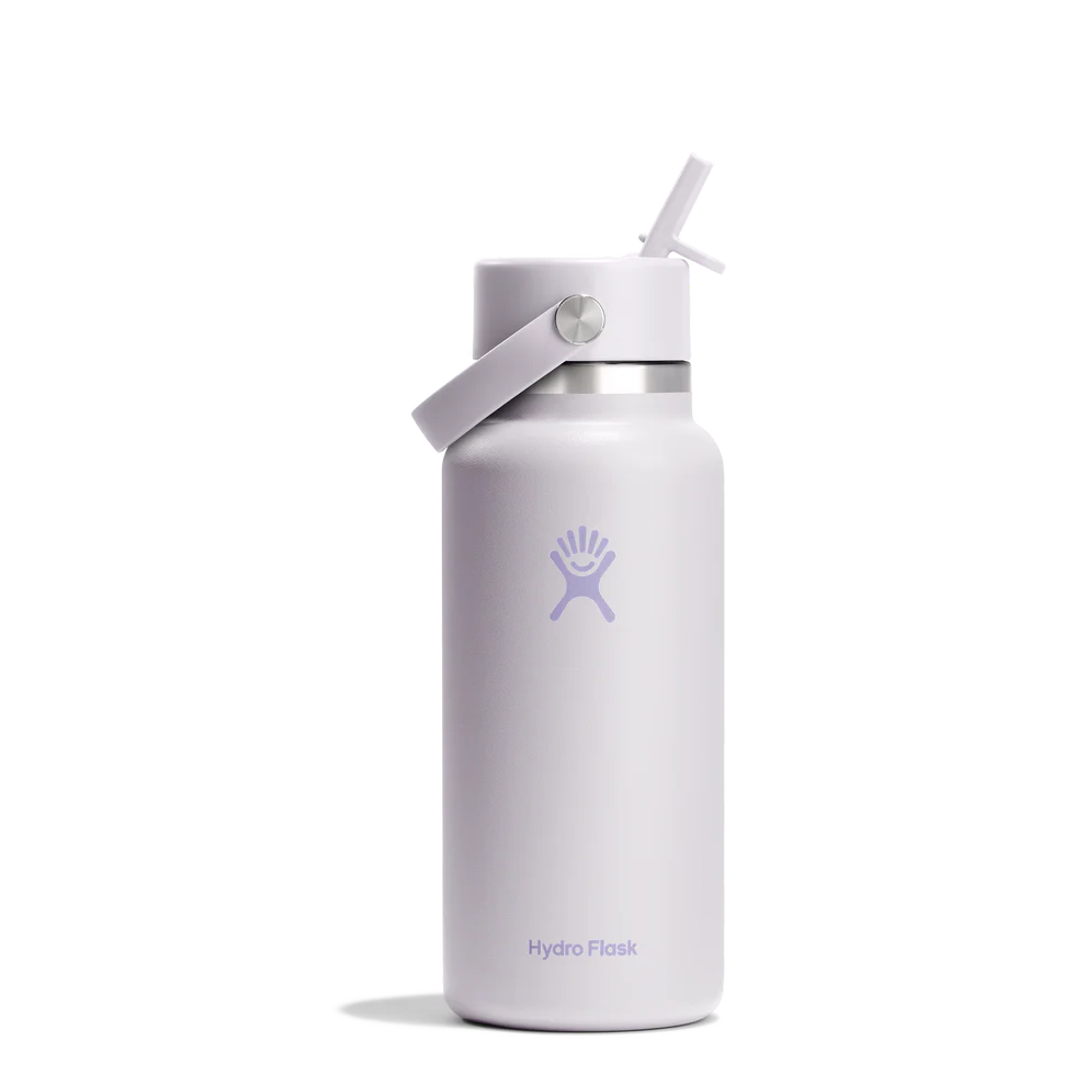 Hydro Flask 32oz (946mL) Wide Mouth Flex Straw Cap Stainless Steel Water Bottle