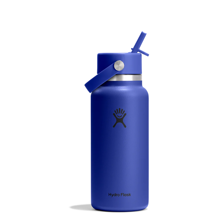 Hydro Flask 32oz (946mL) Wide Mouth Flex Straw Cap Stainless Steel Water Bottle