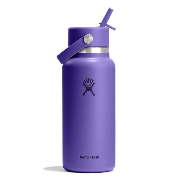 Hydro Flask 32oz (946mL) Wide Mouth Flex Straw Cap Stainless Steel Water Bottle