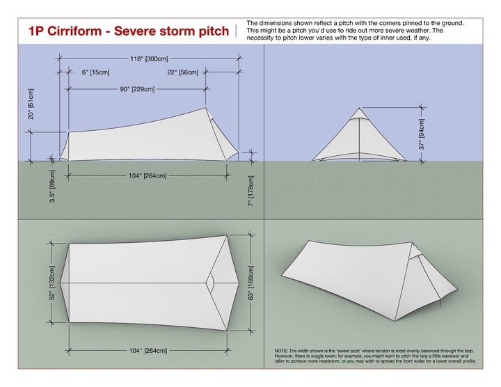 Yama Mountain Gear Cirriform Tarp Silpoly 1P Clearance