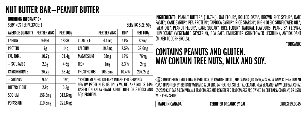 Nut Butter Bar