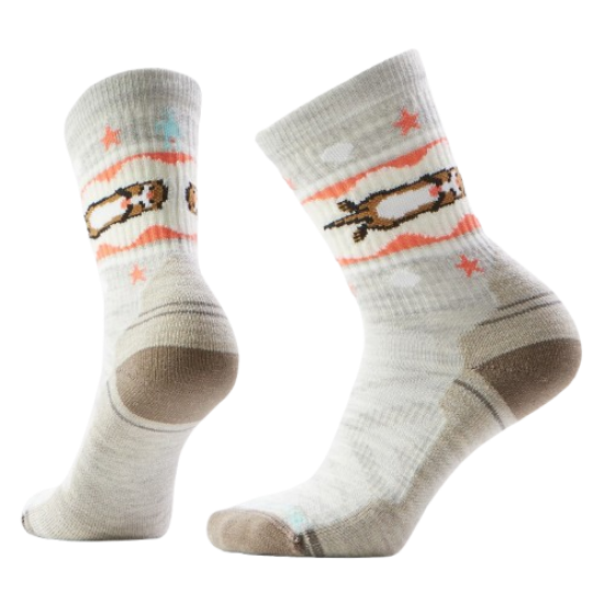 Smartwool Hike Light Cushion Otter Float Crew Socks Women&