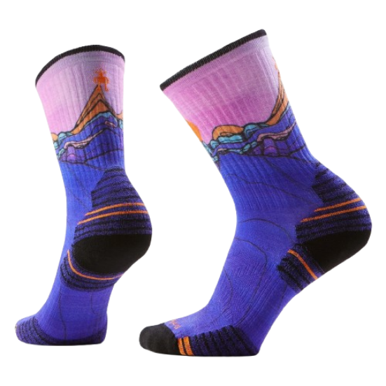 Smartwool Hike Targeted Cushion Mountain Sunrise Crew Socks Women&