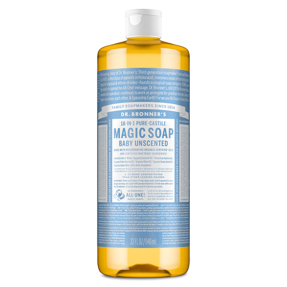 Dr. Bronner's 18-in-1 Pure-Castile Magic Soap 946ml