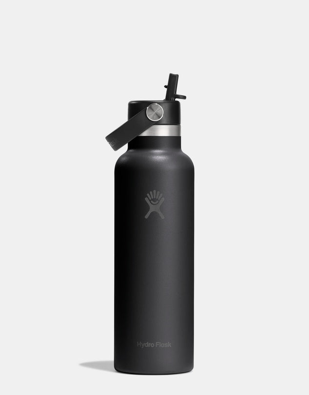 Hydro Flask 21oz (621mL) Standard Mouth with Flex Straw Cap Stainless Steel Water Bottle