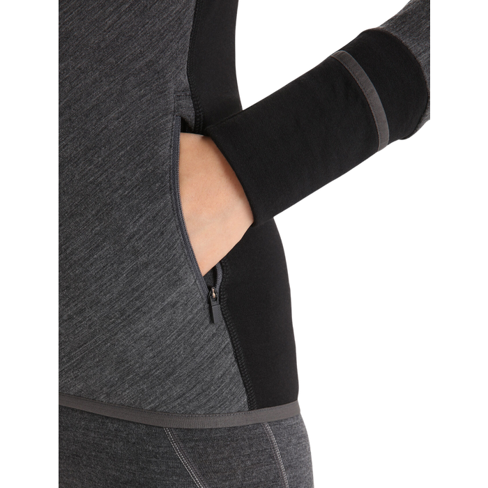 Icebreaker Women's Descender Long Sleeve Zip Jacket - Clearance