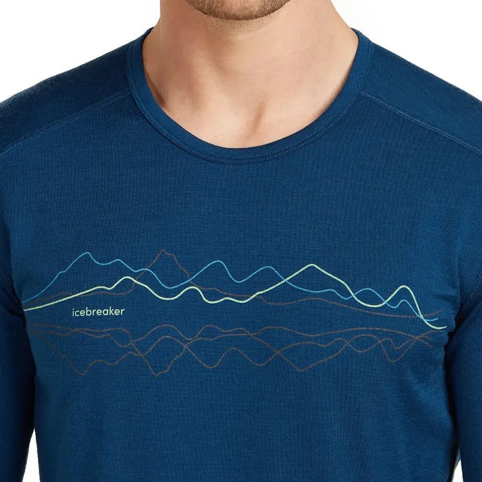 Icebreaker Men's Merino 200 Oasis LS Crew Thermal Top Icebreaker