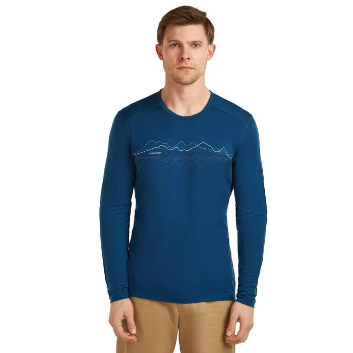 Icebreaker Men's Merino 200 Oasis LS Crew Thermal Top Icebreaker
