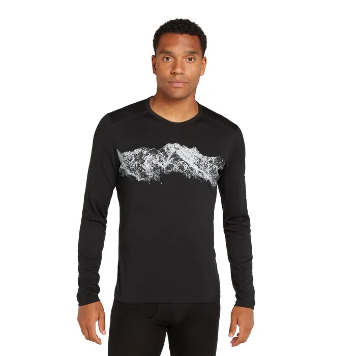 Icebreaker Men's Merino 200 Oasis Long Sleeve Crewe Thermal Top