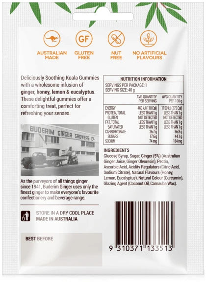 Buderim Ginger Soothing Gummies 40g