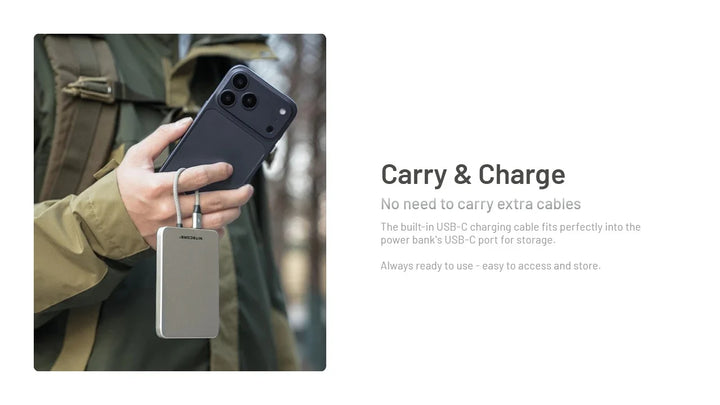 Nitecore Pocket 5 5000mah Ultra Thin Magnetic Power Bank