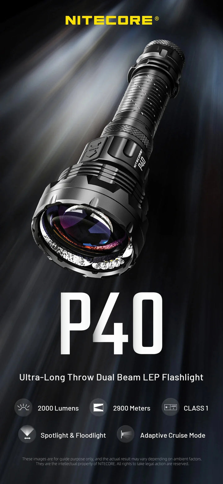 Nitecore P40 2000 Lumens Flashlight