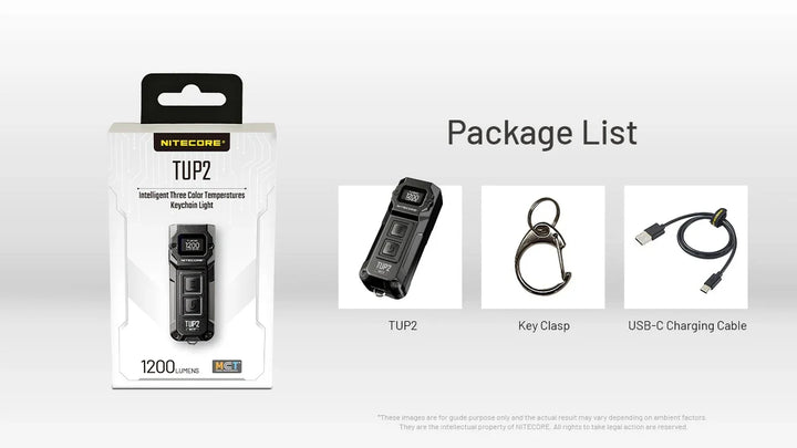 Nitecore TUP 2 1200 Lumens Flashlight