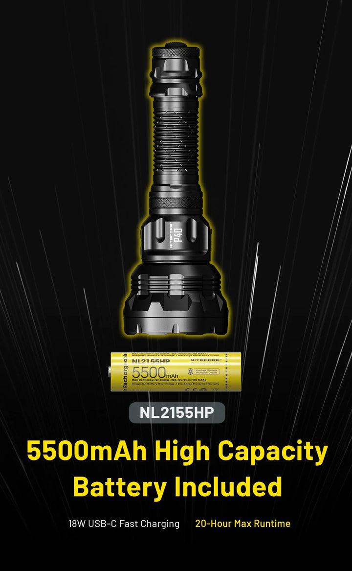 Nitecore P40 2000 Lumens Flashlight
