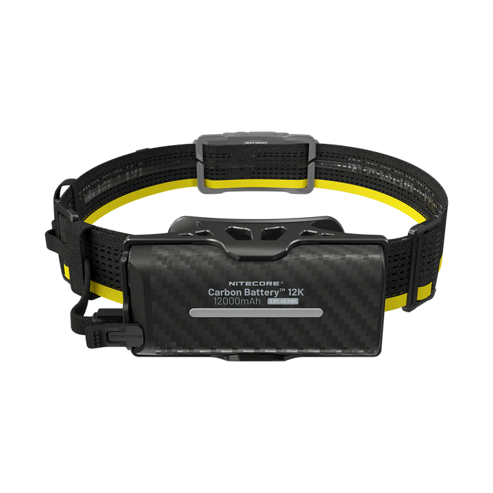 Nitecore Carbon Battery 12K Headband Kit Headlamp Runtime Extension