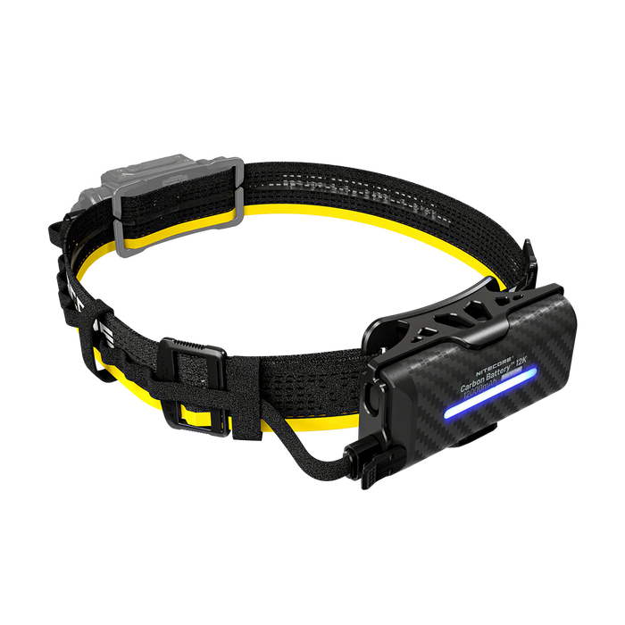 Nitecore Carbon Battery 12K Headband Kit Headlamp Runtime Extension