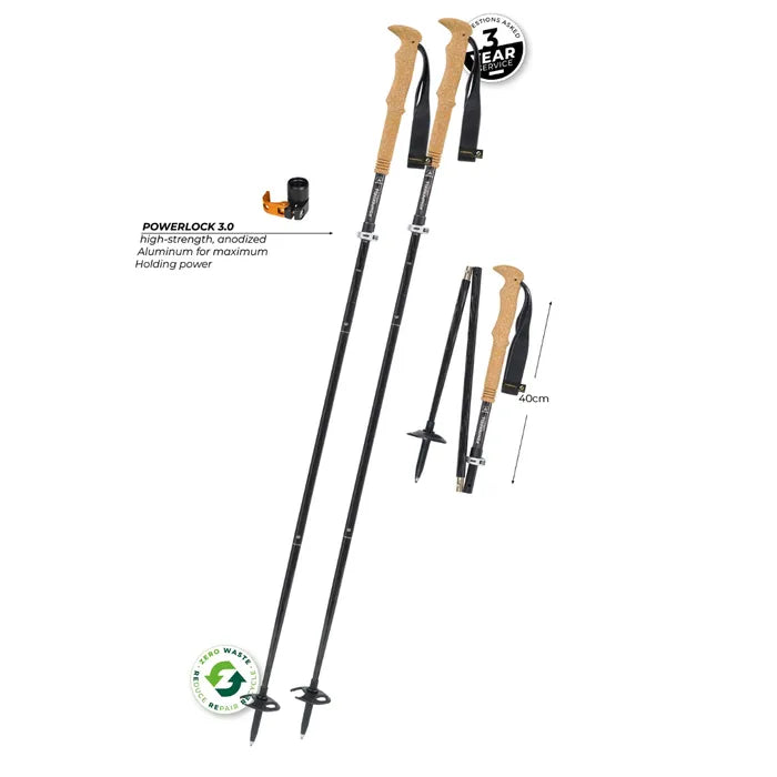 Komperdell FX Lite Carbon Vario Summit Compact Trekking Poles