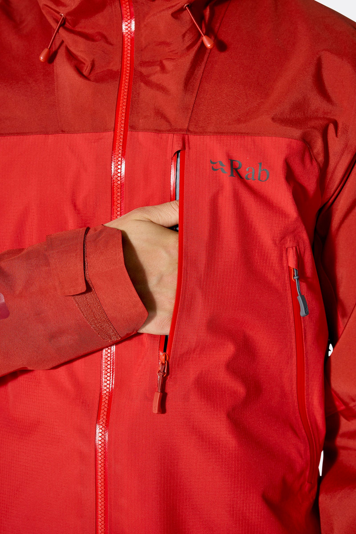 Rab latok mountain gtx jacket tuscan red darkhorizon qwi 42 tud model detail 5857